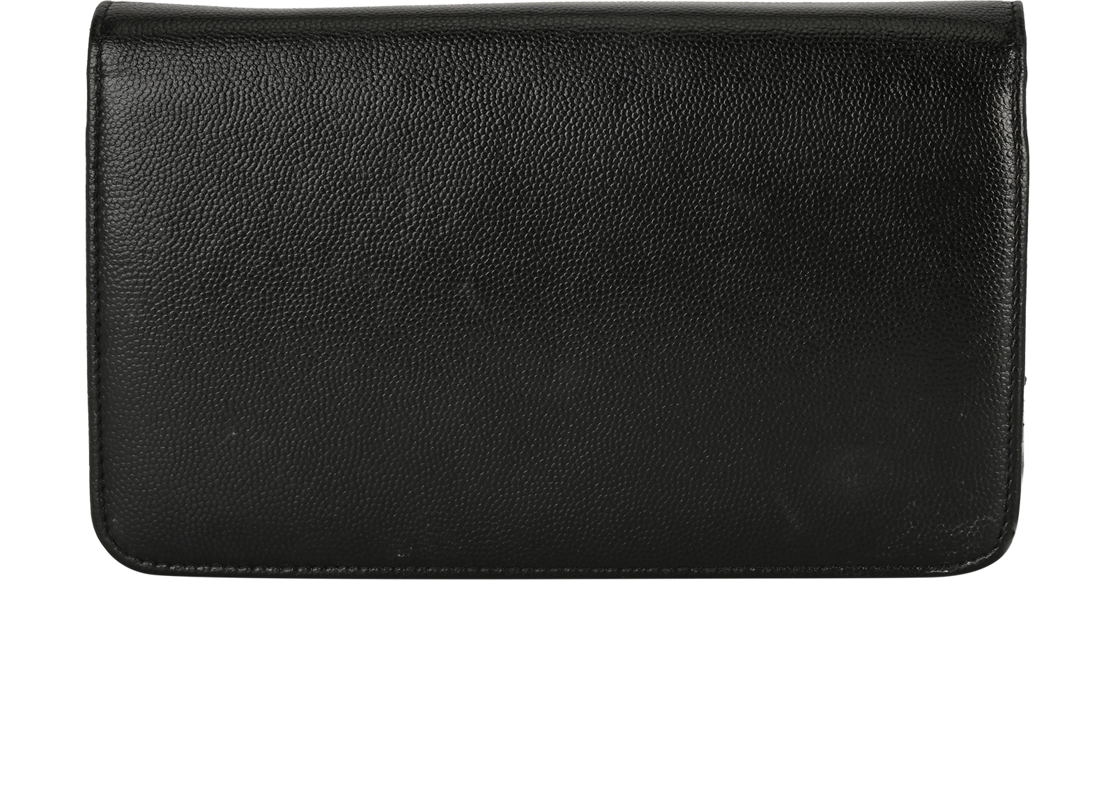 Sevruga Wallet On Chain, &pound;1,900, Handbags, Black, Caviar Leather, Back view